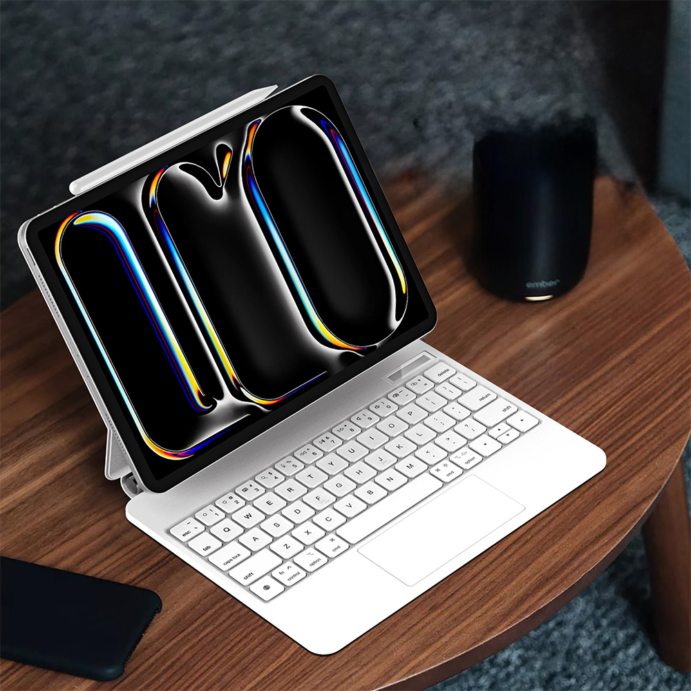 Etui z klawiaturą Bluetooth Dux Ducis (MK Series) do iPad Pro 11" 5 gen. 2024, białe